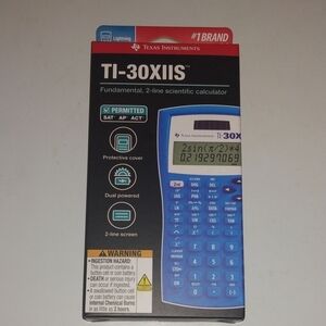 Texas Instruments TI-30XIIS Lightning Blue 2-line Scientific Calculator